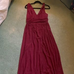 Ever pretty gown reddish wine color